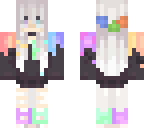 edit of a rainbow girl