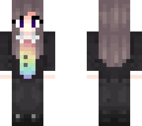 girl in a tux (recolor neat pastel rainbow)