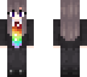girl in a tux (recolor rainbow)
