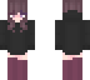 girl with black hoodie