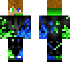 green and blue boy