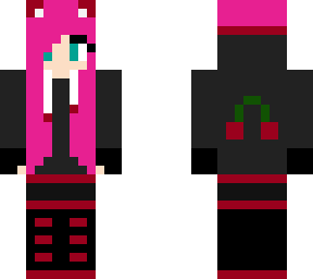long cherry hoodie