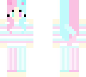 pink and blue cat