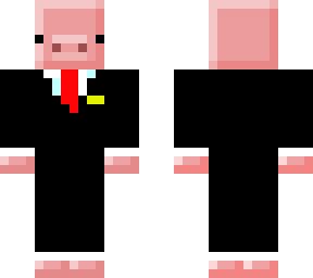 plastic pig with suit