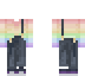rainbow overalls base