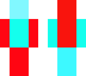 red and blue