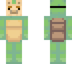 turtle with llama mask