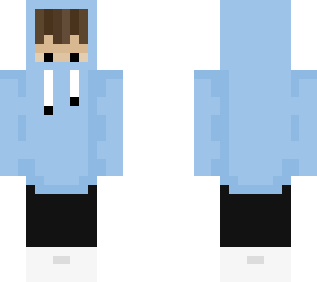 a baby blue hoodie