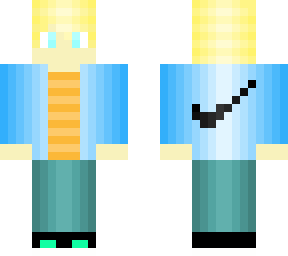 blond boy with blue hoodie and orange shirt