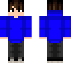 blue hoodie