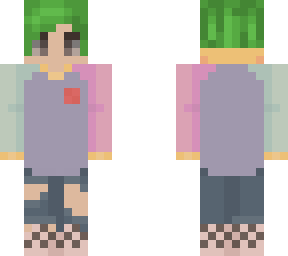 boy wearing teddy fresh hoodie (green hair)