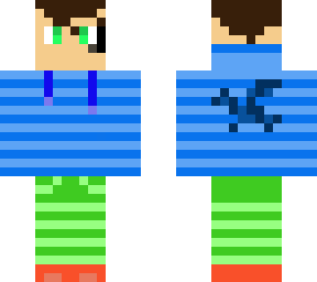 boy with blue jacket (dragon on back) (no mask) (mic)