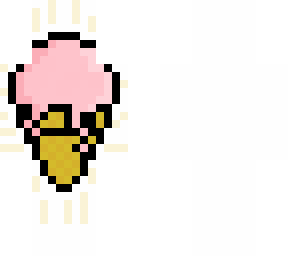 cartoon ice cream - quick pixel art