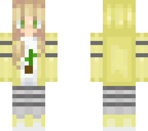 girl with yellow hoodie and cacti shirt