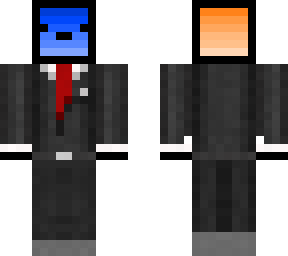 rubix cube in a suit