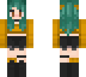 turquoise haired girl