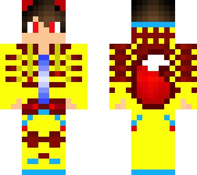 yellow clothes and fire wolf