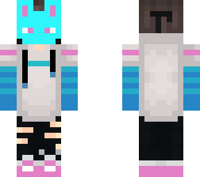 blue bunny mask