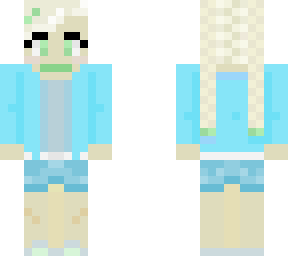 blue cute girl