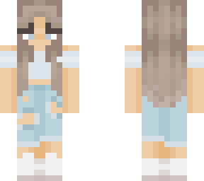 blue/gray skin