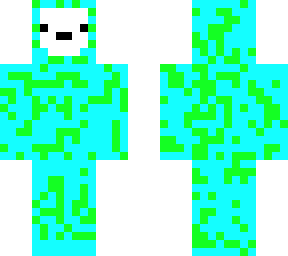 blue guy in ghillie suit