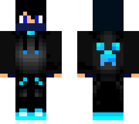 blue hoodie
