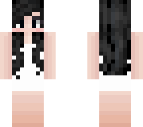 caucasian black hair female base