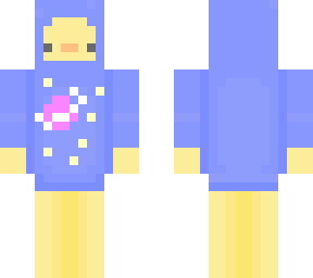 duck with blue space hoodie