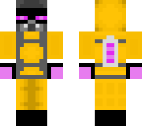 enderman with hazmat suit