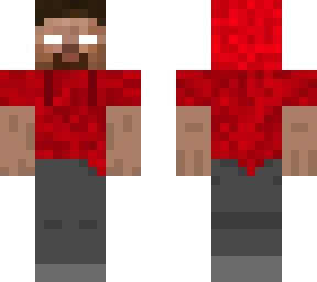 herobrine: red hoodie