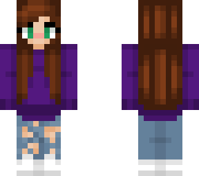 purple sweater girl