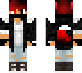 red and black wolf boy