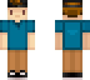 sketch (blue shirt, brown hair and no dragon)