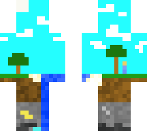 the minecraft world in your skin