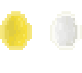 -golden & white egg-
