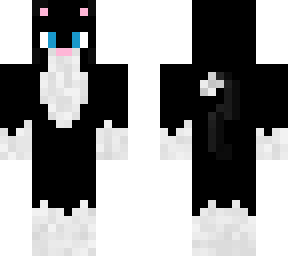 black cat with wight spots