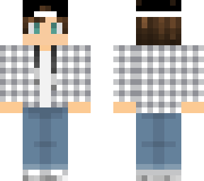 boy with hat and plaid jacket