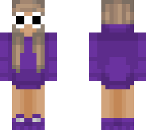 egirl purpled with glasses