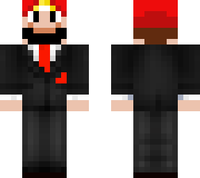 Mario Con Traje V2 Arreglado Minecraft Skin