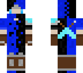 ninja azul y necgro