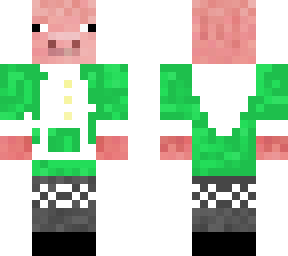 pig with tux