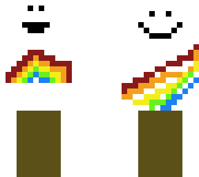 rainbow noob dude