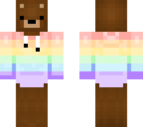 rainbow sweater bear (my personal skin) i worked so very hard
