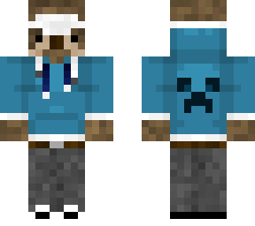 sloth in creeper hoodie (credit to ike207 for the base of the skin)