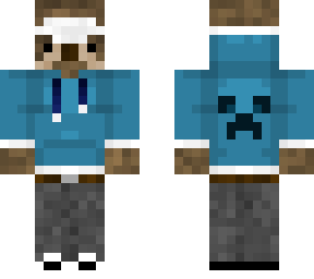 sloth in creeper hoodie (credit to ike207 for the base of the skin)