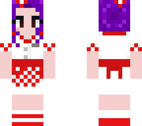 50s waitress skin/w purple hair (fixed)
