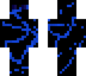 blue dark man