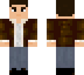bruce wayne (leather jacket and jeans)
