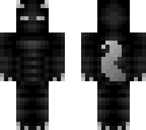 creature in the woods - black & gray