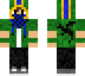 green hoodie